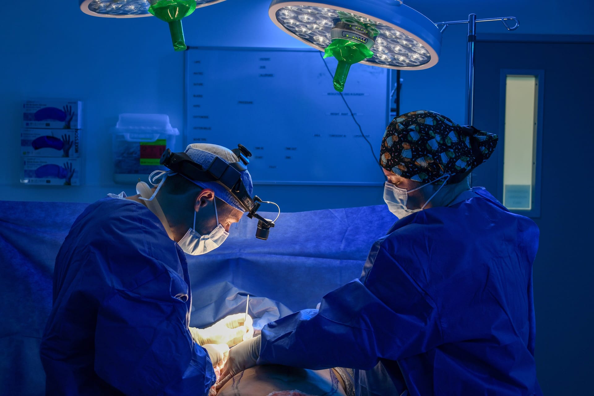 Surgical team during an orthopaedic procedure