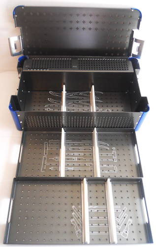 Orthopedic Instrument Case with 3.5/4.0mm Screw Rack