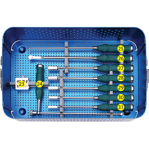 PLIF PEEK Lumbar Cage & Posterior Lumbar Interbody Fusion Cage Instrument Set
